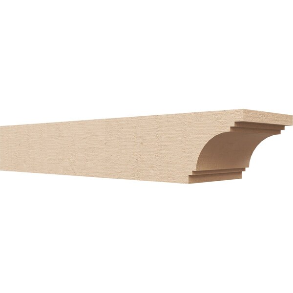 Ekena Millwork 6in. W x 4in. H x 24in. L Pescadero Woodgrain TimberThane Rafter Tail, Primed Tan RFTUR06X04X24PECRCPR - main
